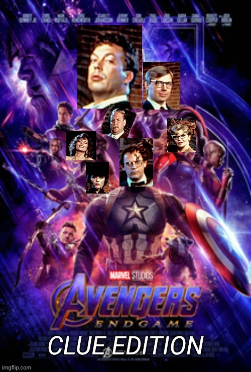Avengers Clue Edition | image tagged in clue,avengers endgame | made w/ Imgflip meme maker