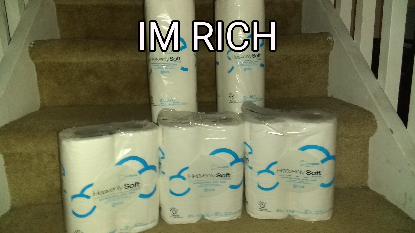 Toilet paper $RICH$ Blank Meme Template