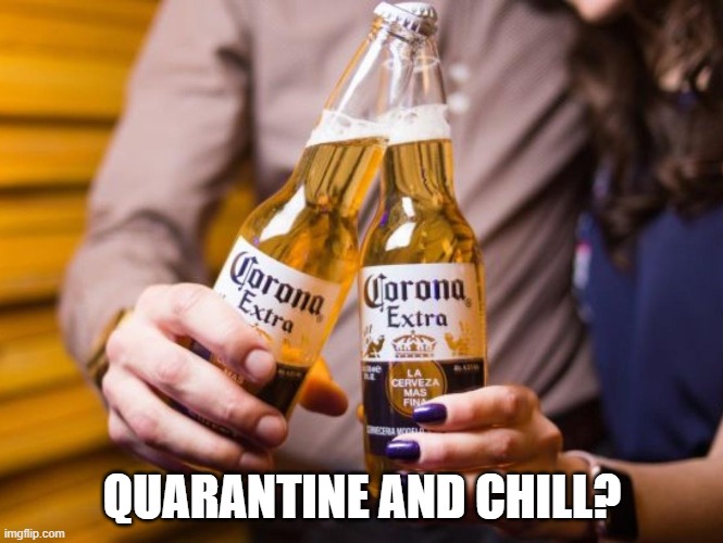 Quarantine and chill? | QUARANTINE AND CHILL? | image tagged in quarantine,coronavirus,dating | made w/ Imgflip meme maker