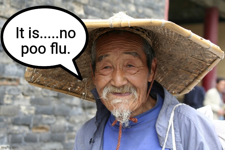 Chinaman | It is.....no poo flu. | image tagged in chinaman | made w/ Imgflip meme maker