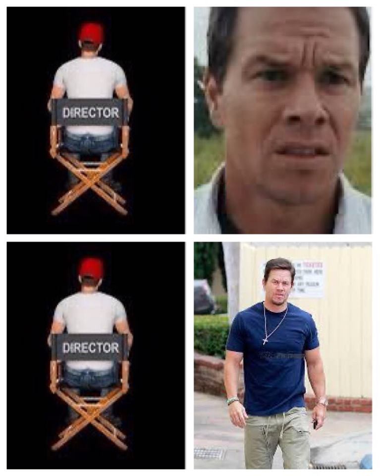 Mark Wahlberg confused and walking Blank Meme Template