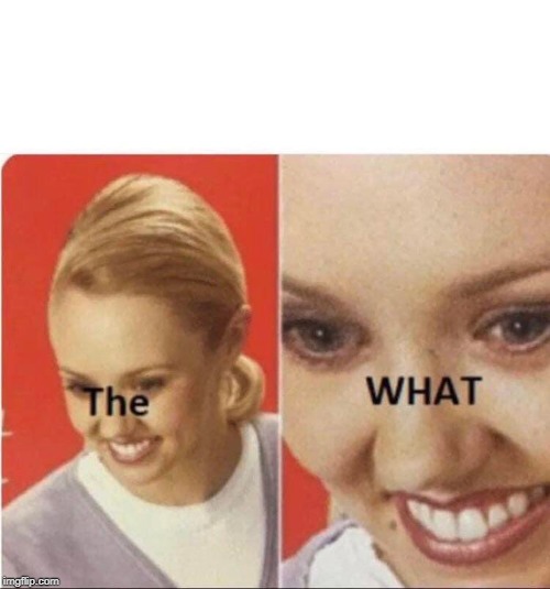 The What lady Blank Meme Template