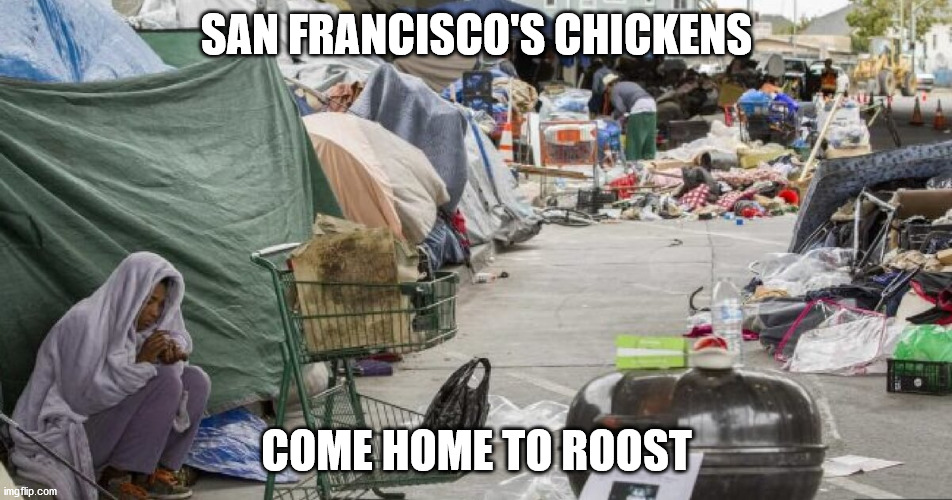 3rd world country? Nope San Francisco | SAN FRANCISCO'S CHICKENS; COME HOME TO ROOST | image tagged in 3rd world country nope san francisco | made w/ Imgflip meme maker