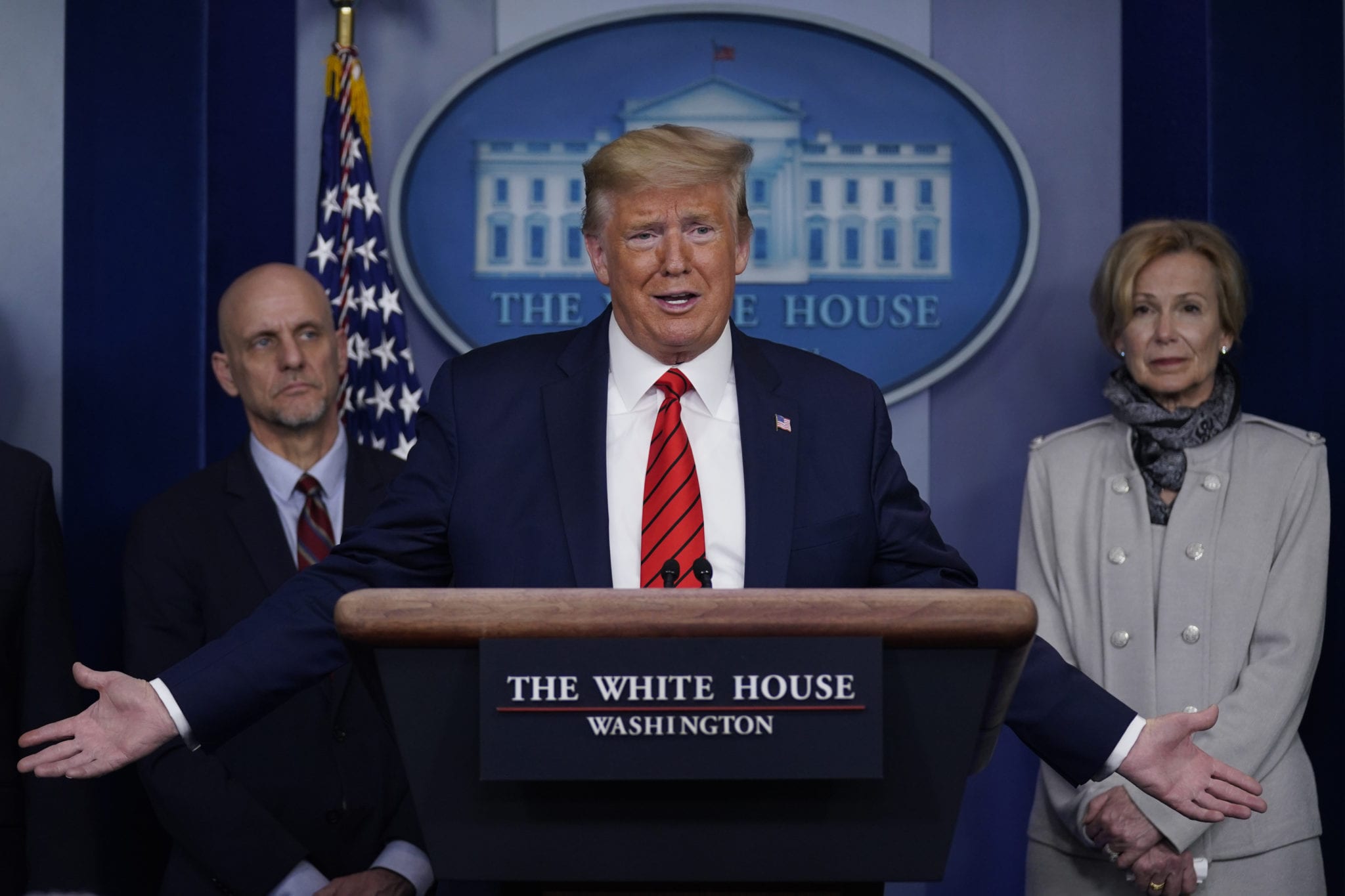 Trump Hoax Press Conference Blank Meme Template