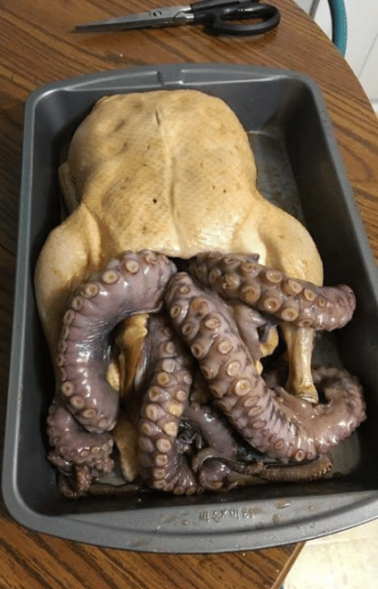 High Quality Tentacle Chicken Blank Meme Template
