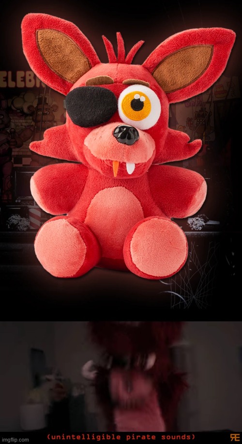 I may be 14 and too old for stuffed animals, but I need it | image tagged in unintelligible pirate sounds,foxy,foxy five nights at freddy's,stuffed animal,so cute,crying because of cute | made w/ Imgflip meme maker
