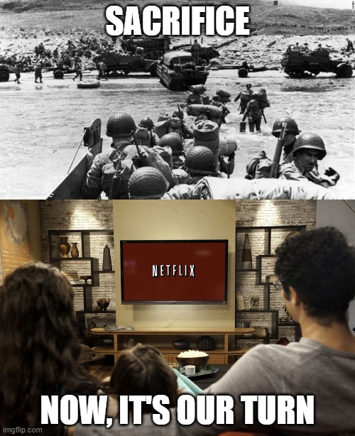 SACRIFICE; NOW, IT'S OUR TURN | image tagged in coronavirus | made w/ Imgflip meme maker