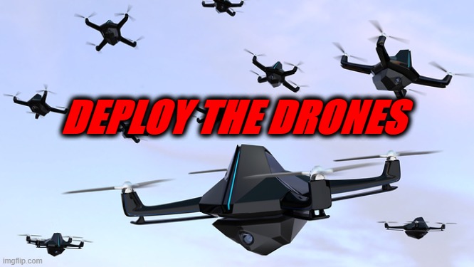 Drones | DEPLOY THE DRONES | image tagged in drones | made w/ Imgflip meme maker