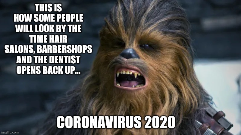 What happens when the dentist and barbershops close... | THIS IS HOW SOME PEOPLE WILL LOOK BY THE TIME HAIR SALONS, BARBERSHOPS AND THE DENTIST OPENS BACK UP... CORONAVIRUS 2020 | image tagged in coronavirus,corona virus,virus,haircut,dentist | made w/ Imgflip meme maker