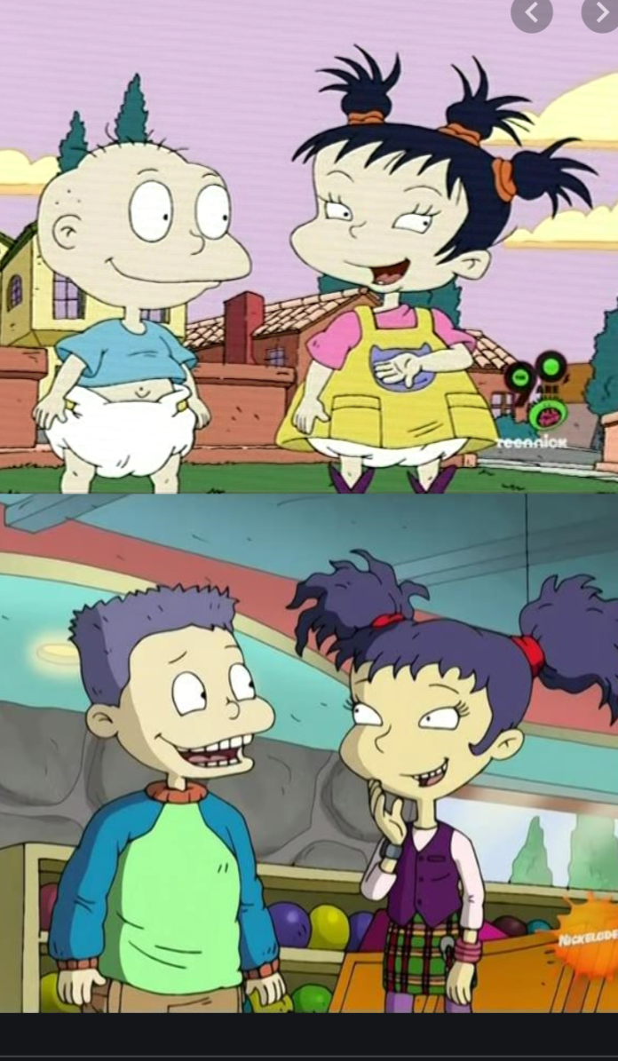 High Quality KIMI FINSTER AND TOMMY PICKLES Blank Meme Template