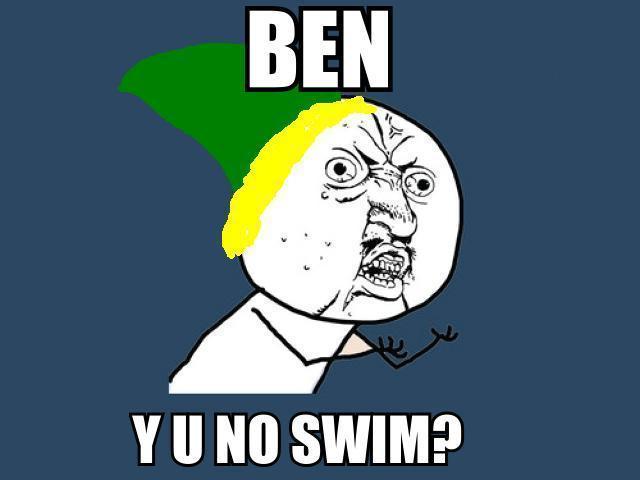 Y U NO SWIM?? Blank Meme Template