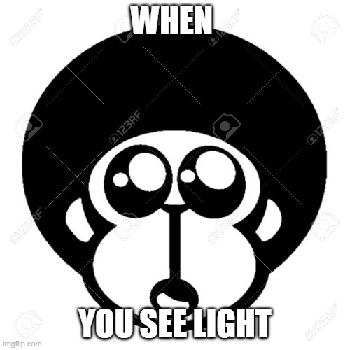 WHEN; YOU SEE LIGHT | image tagged in imgflip users | made w/ Imgflip meme maker