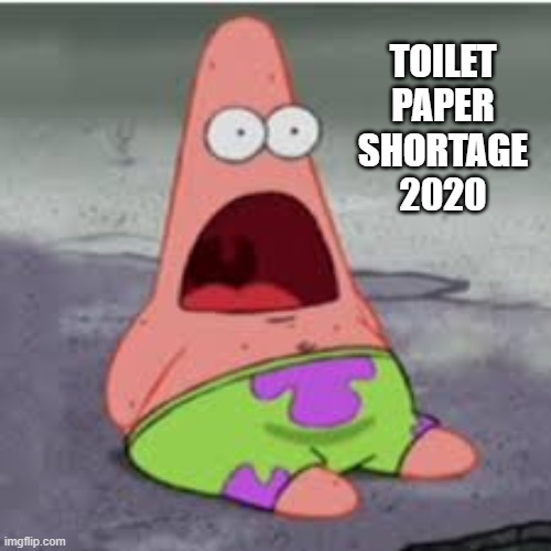 Holy shit!! Finally!! | TOILET PAPER SHORTAGE 2020 | image tagged in holy shit finally,memes,spongebob,patrick star,funny,coronavirus | made w/ Imgflip meme maker