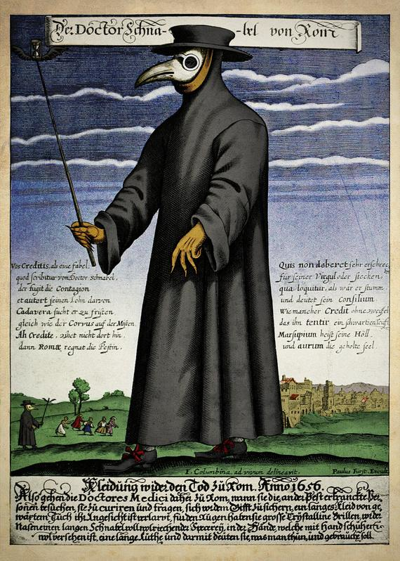 Medieval Plague Doctor Says: Blank Meme Template