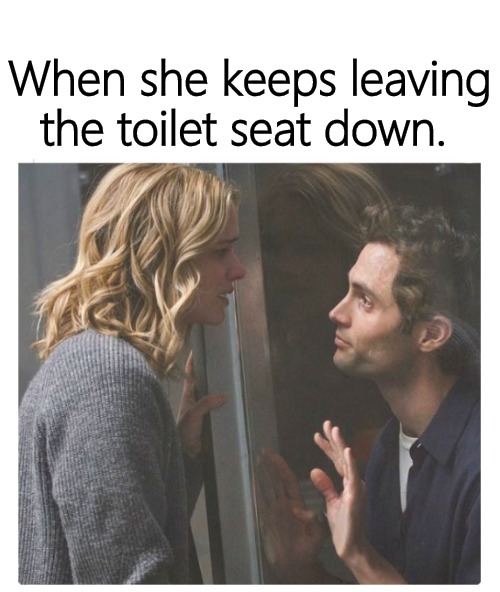 When she keeps leaving the toilet seat down. | image tagged in hocus | made w/ Imgflip meme maker