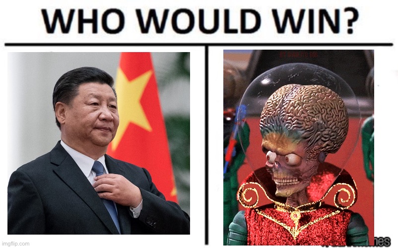 Now THERE is a resemblance. Both unleashed chaos. | image tagged in who would win,memes,mars attacks,china,alien,coronavirus | made w/ Imgflip meme maker