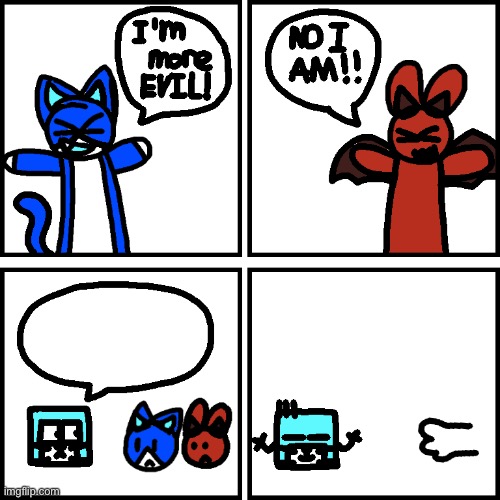Evil Square | image tagged in evil square template | made w/ Imgflip meme maker