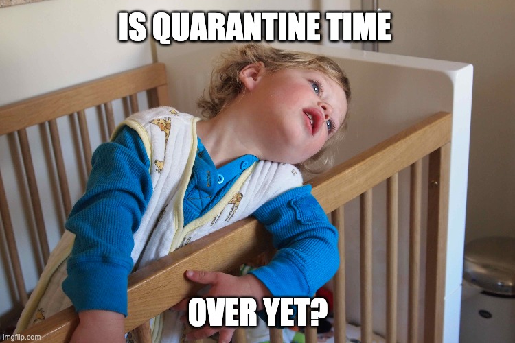 IS QUARANTINE TIME; OVER YET? | image tagged in coronavirus,memes | made w/ Imgflip meme maker