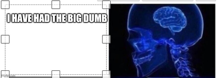 I HAVE HAD THE BIG DUMB | made w/ Imgflip meme maker