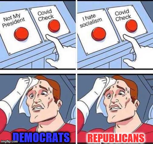 Decisions | REPUBLICANS; DEMOCRATS | image tagged in decisions,democrats,republicans | made w/ Imgflip meme maker