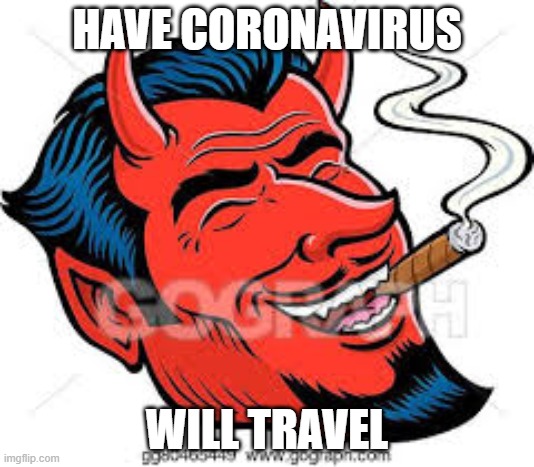 Travel Ban | HAVE CORONAVIRUS; WILL TRAVEL | image tagged in funny memes | made w/ Imgflip meme maker