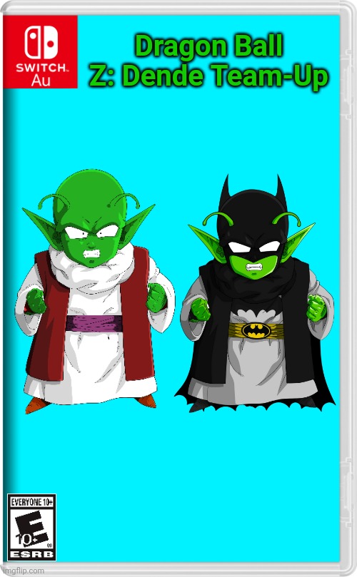 Batman Dende Fusion Game | Dragon Ball Z: Dende Team-Up | image tagged in switch au template,dende,batman,dragon ball z | made w/ Imgflip meme maker