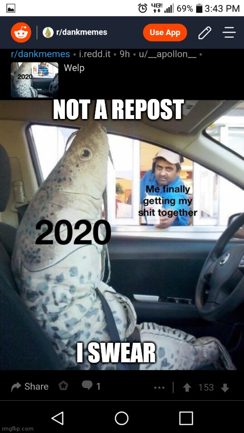 NOT A REPOST; I SWEAR | made w/ Imgflip meme maker