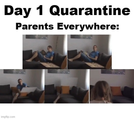 1 Day Quarantine With Kids | image tagged in 1 day quarantine with kids | made w/ Imgflip meme maker