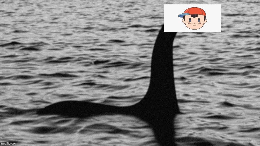 The LochNESS Monster | image tagged in super smash bros,earthbound,memes,funny | made w/ Imgflip meme maker