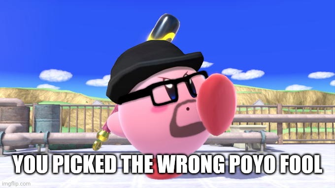 All you had to do was FOLLOW THE DANG STAR CJ! | YOU PICKED THE WRONG POYO FOOL | image tagged in big smoke kirby,kirby,gta,big smoke,memes | made w/ Imgflip meme maker