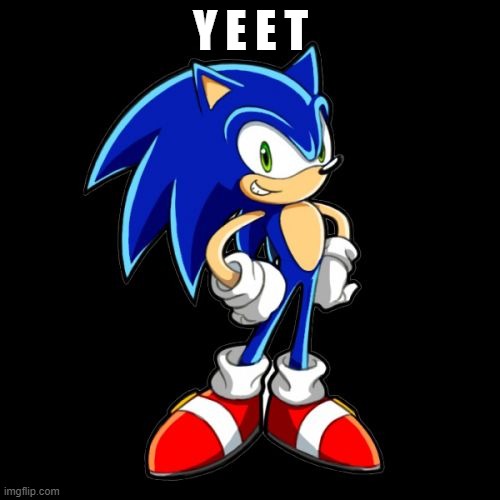You're Too Slow Sonic Meme | Y E E T | image tagged in memes,youre too slow sonic | made w/ Imgflip meme maker