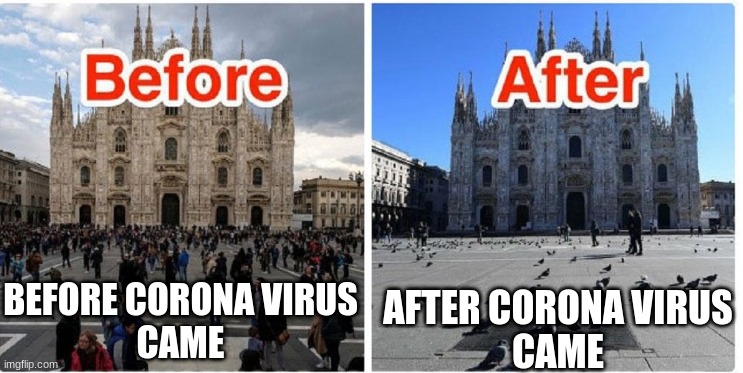CORONA VIRUS FACTS THEY DIDNT TELL YOU! | BEFORE CORONA VIRUS
CAME; AFTER CORONA VIRUS
CAME | image tagged in memes,funny | made w/ Imgflip meme maker