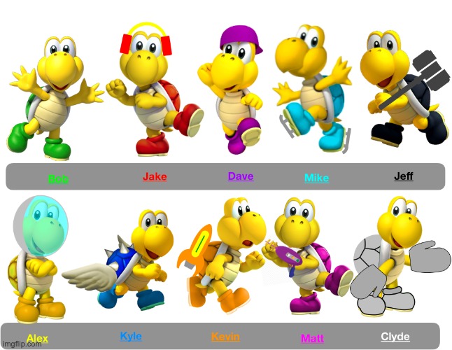 The Entire Koopa Squad! | made w/ Imgflip meme maker