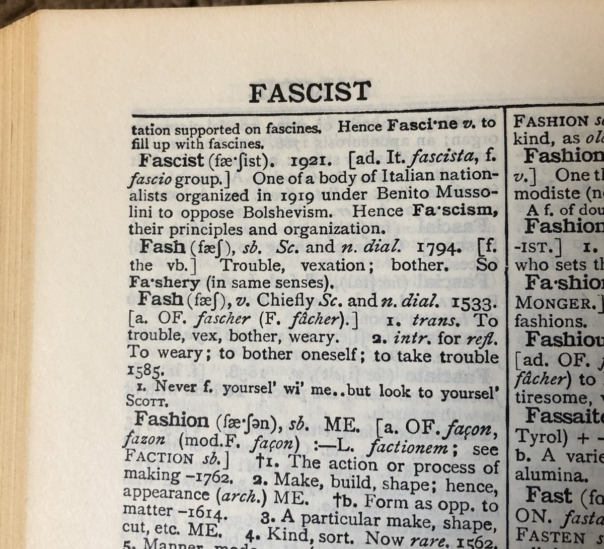 High Quality Fascist Definition as of 1921 Blank Meme Template