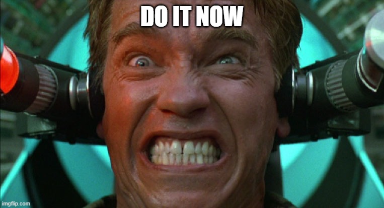 DO IT NOW | DO IT NOW | image tagged in do it now | made w/ Imgflip meme maker