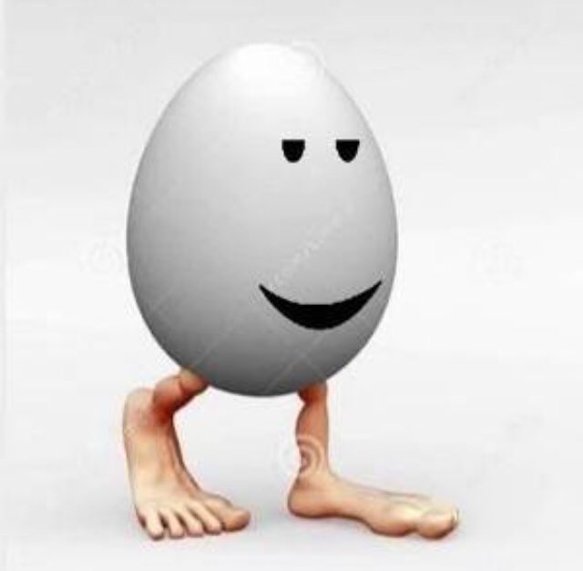 High Quality Egg with legs Blank Meme Template