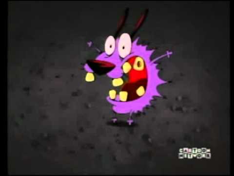 courage the cowardly dog screaming Blank Meme Template