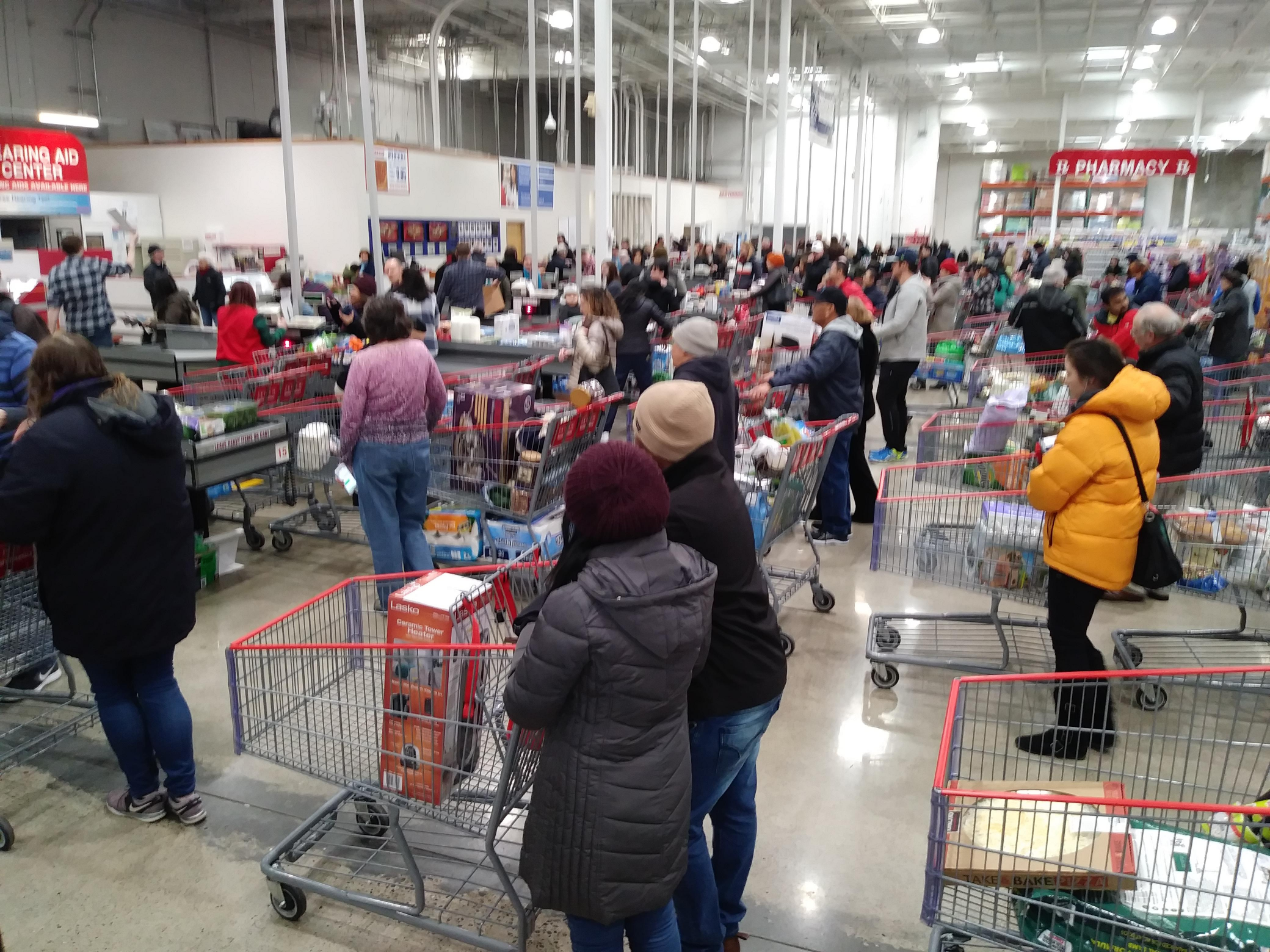 High Quality long lines at costco Blank Meme Template