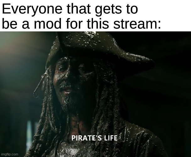 Everyone that gets to be a mod for this stream: | made w/ Imgflip meme maker