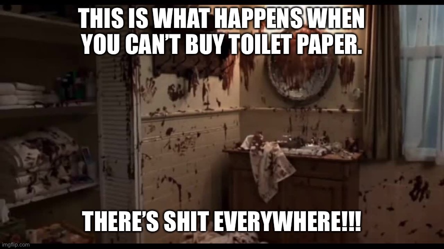 Toilet paper shortage Blank Meme Template