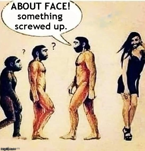 Dear God, where did we go wrong? | image tagged in vince vance,evolution,caveman,modern,man,lgbtq | made w/ Imgflip meme maker