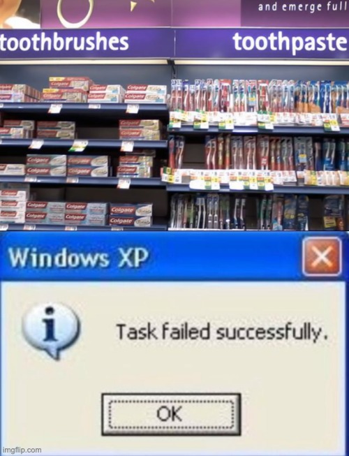 Task failed successfully | image tagged in memes,funny,dumb | made w/ Imgflip meme maker
