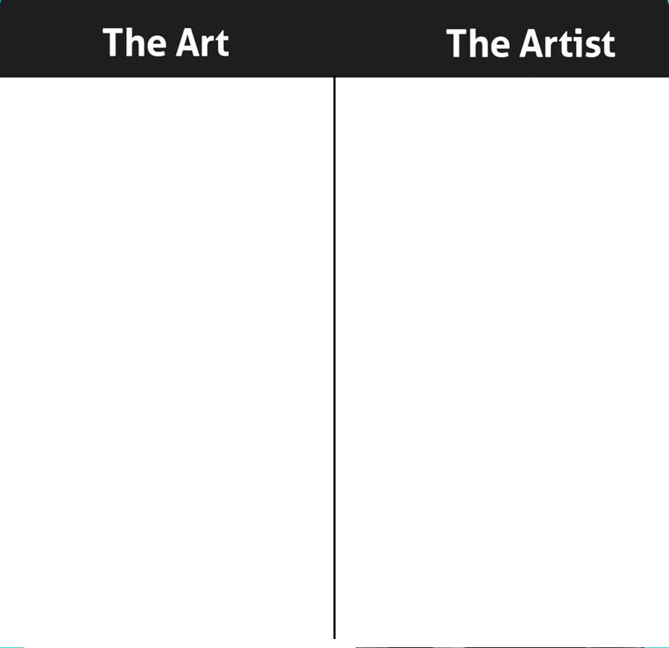 Art and the Artist Blank Template Imgflip