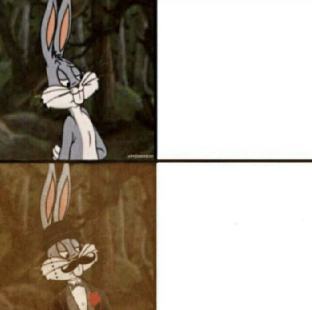 High Quality Bugs Bunny Classy Blank Meme Template