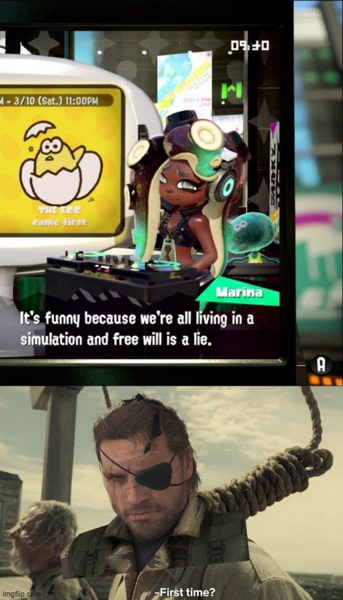 image tagged in splatoon 2 free will is a lie,first time | made w/ Imgflip meme maker