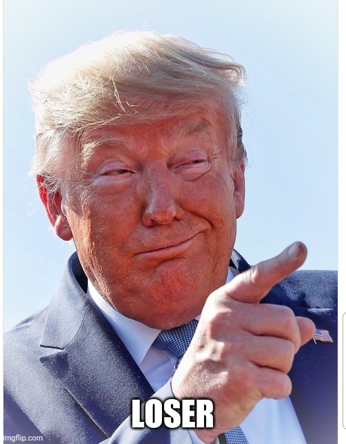 Trump pointing | LOSER | image tagged in trump pointing | made w/ Imgflip meme maker