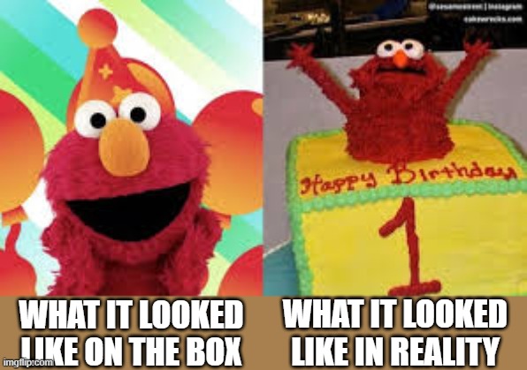 WHAT IT LOOKED LIKE IN REALITY; WHAT IT LOOKED LIKE ON THE BOX | made w/ Imgflip meme maker