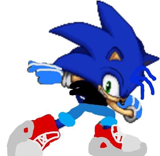 Dark Sonic (transparent) Meme Generator - Imgflip