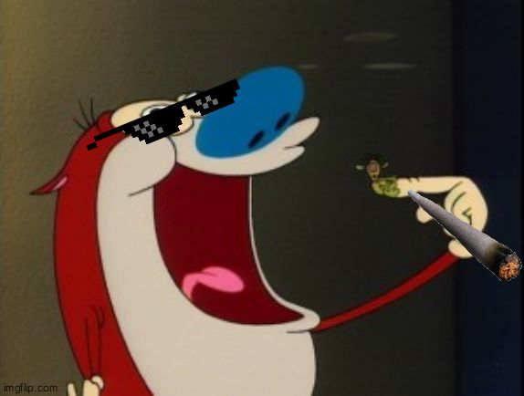stimpy booger | image tagged in stimpy booger | made w/ Imgflip meme maker