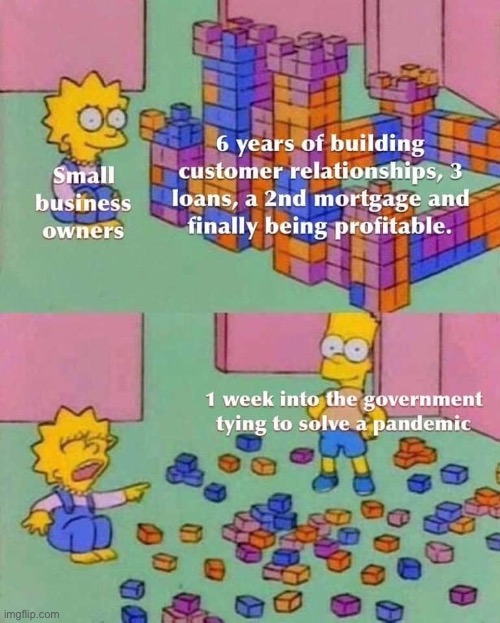 Repost. Remember the small business owners who have families to support. | image tagged in repost,reposts,covid-19,coronavirus,quarantine,business | made w/ Imgflip meme maker